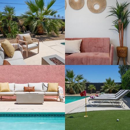 The Pink Cactus - Desert Retreat - Luxe Pool, Golf & Game Room Indio Exteriér fotografie